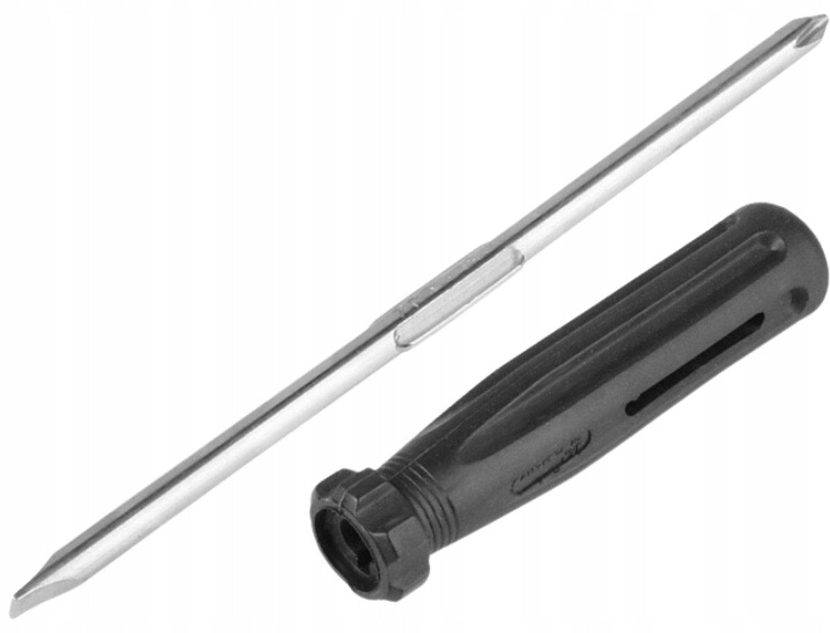 2-in-1 Schroevendraaier: Plat & Kruiskop, Omkeerbaar