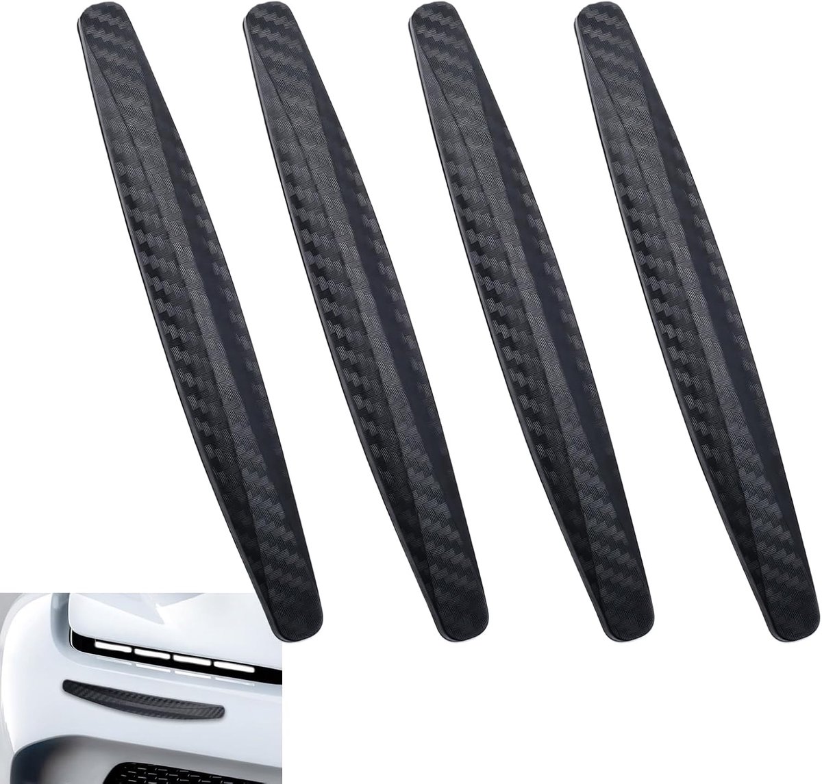 Auto deurkant beschermer 4 stuks - carbonfiber - anti-kras - beschermt tegen beschadigingen - ShopVlot