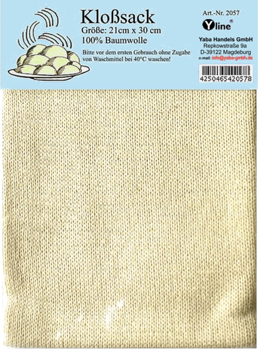 Toilettas 21x30 cm - 100% katoen - wasbaar tot 40°C - inclusief recept "Green klütte" - ShopVlot