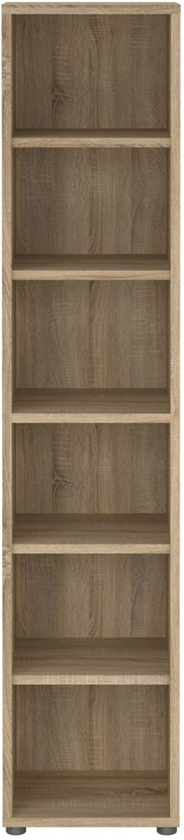 Giga Living Boekenkast Prima - Naturel - 50x45x205cm