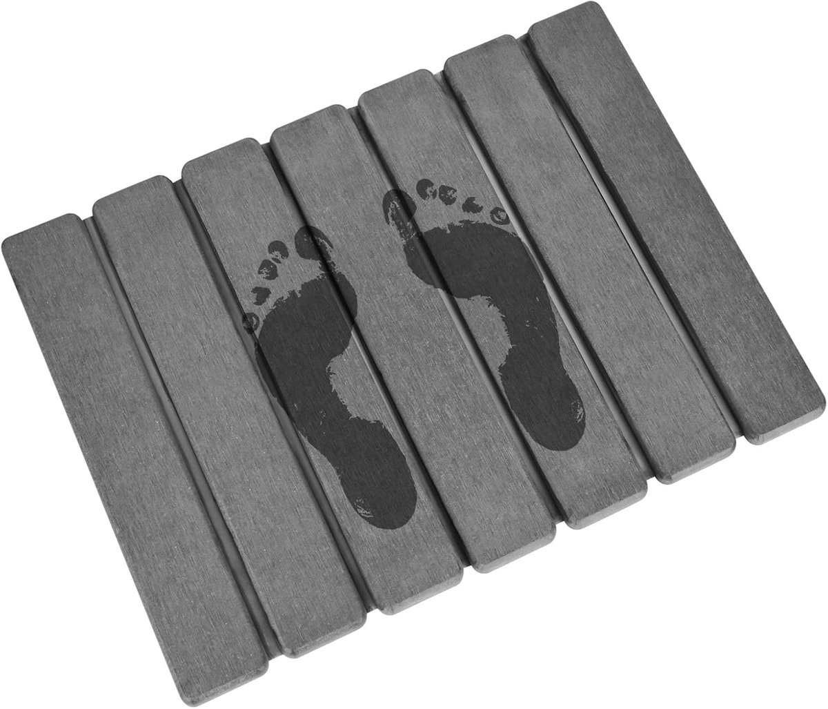 XCRPRT Badmat, steen, 40 x 30 cm, opvouwbaar, diatomeënaarde, badmat, super absorberende badkamermat, douche - ShopVlot