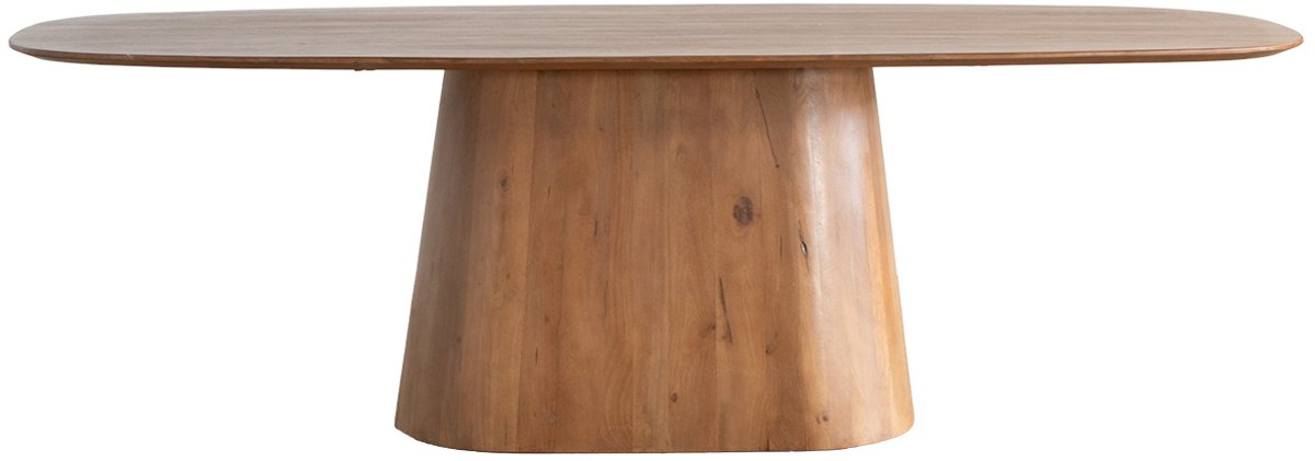 Giga Meubel Eettafel Stijn - Deens Ovaal - Mangohout - 220cm