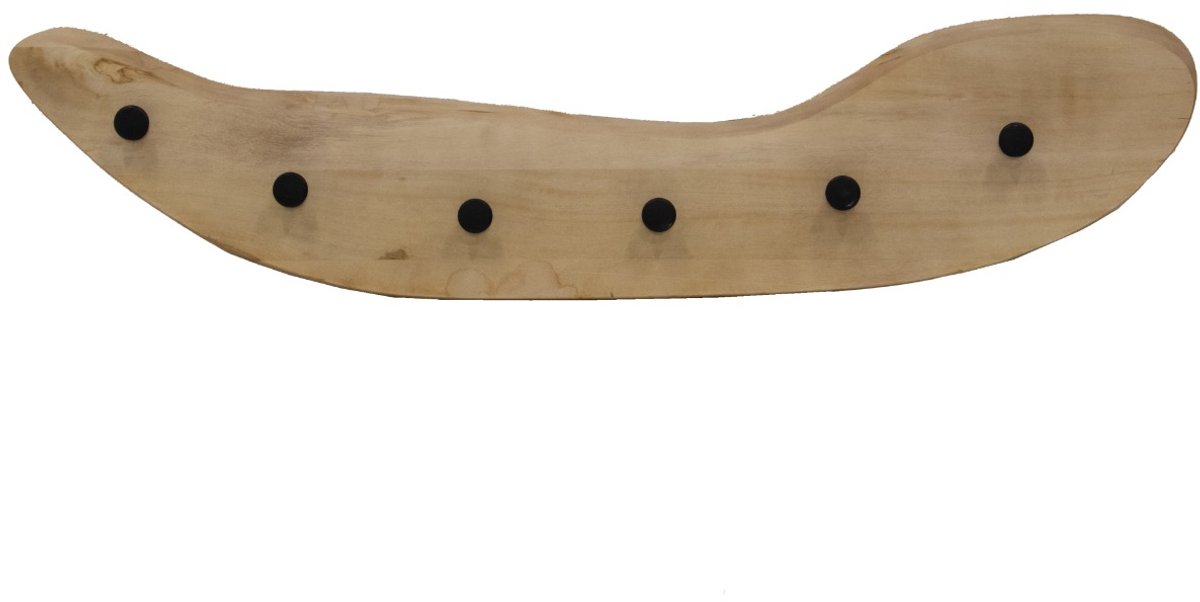 Giga Meubel Kapstok Mirthe - Naturel - Mangohout - 100cm