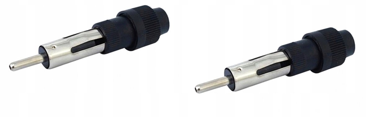 2x autoantenne DIN connector met Schroefkap