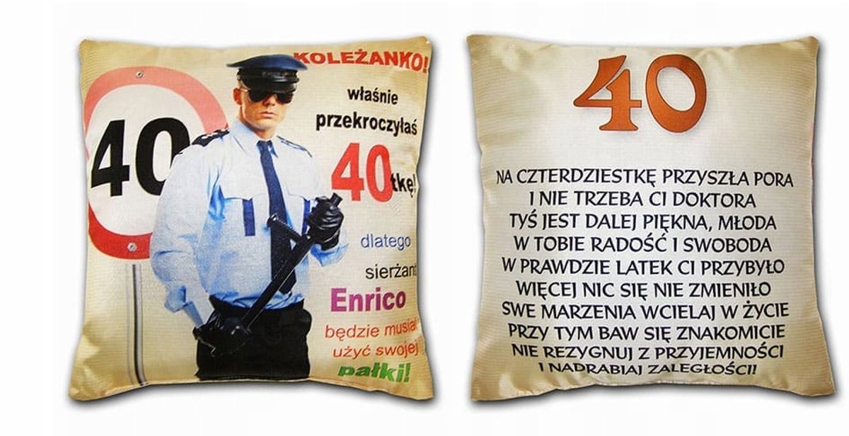 Decoratief Kussen 40 jaar - Uniek Cadeau