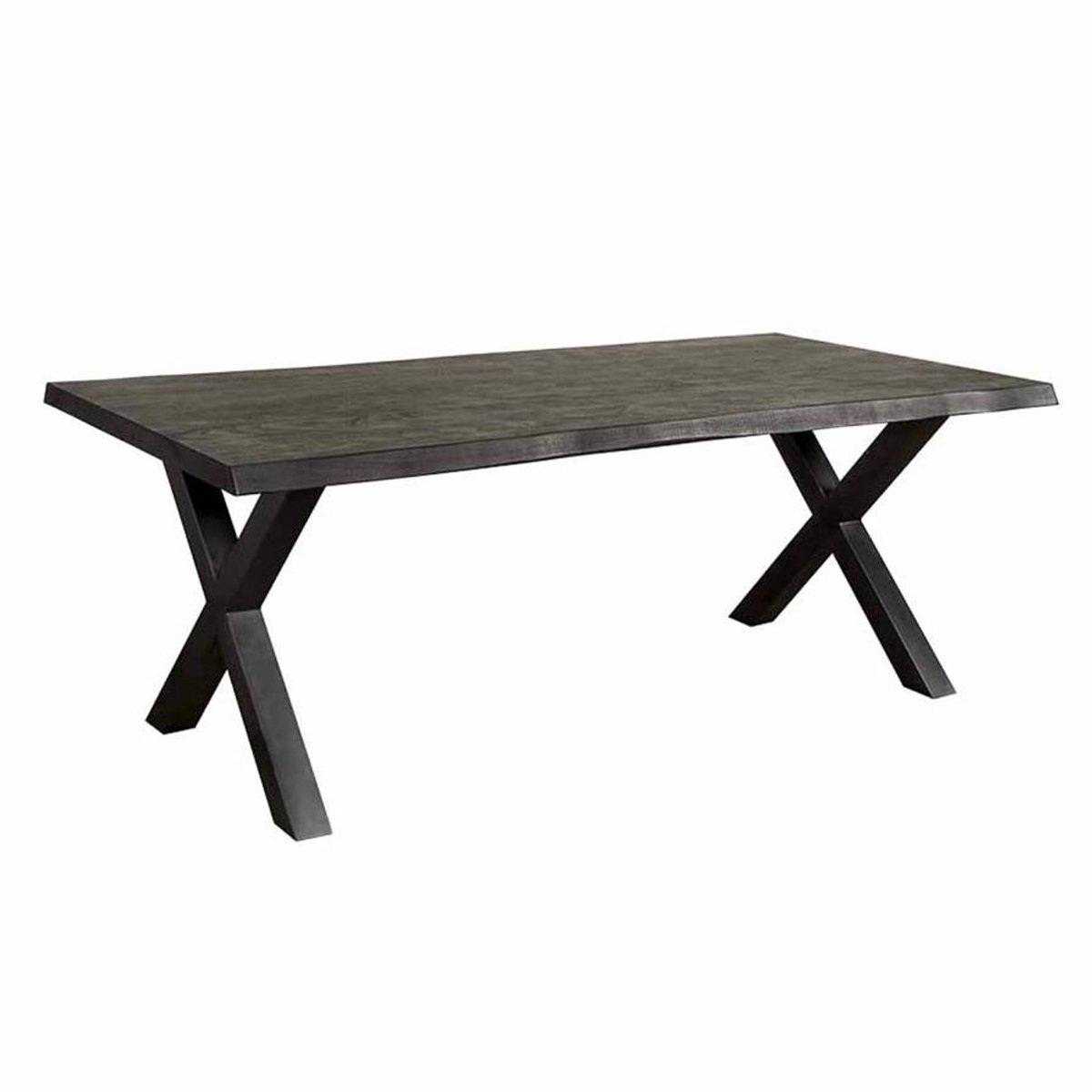 Tower Living Eettafel Xara - Rechthoek Zwart Hout - 200x100x78cm