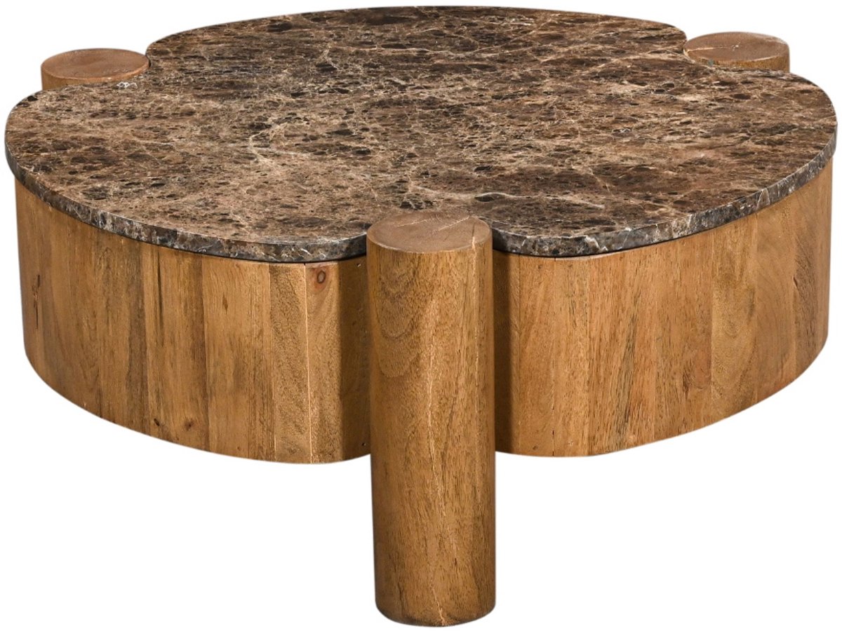 Giga Meubel Salontafel Maeve - Rond - Marmer - 75cm