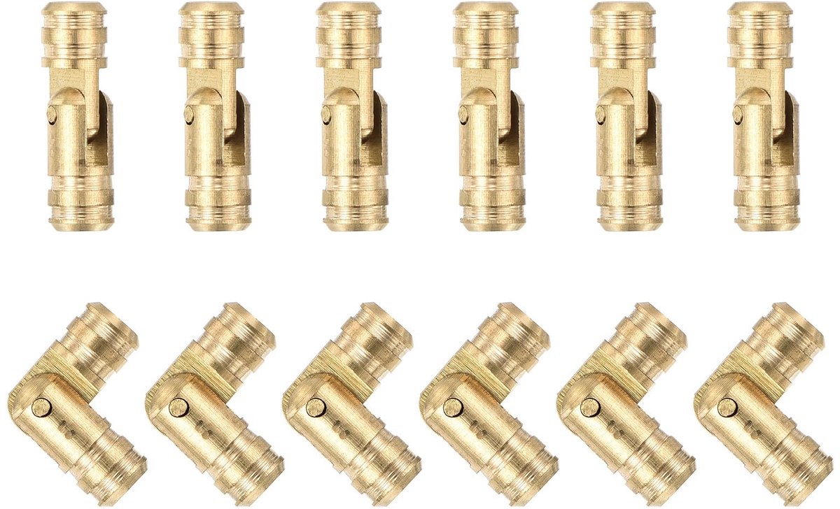 12 Stuks Onzichtbare Messing Scharnieren 17x5mm voor DIY Projecten