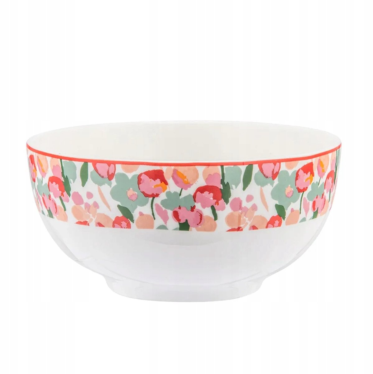 Altom Design Grace Porseleinen Saladekom 14 cm 600 ml Bloemendecor