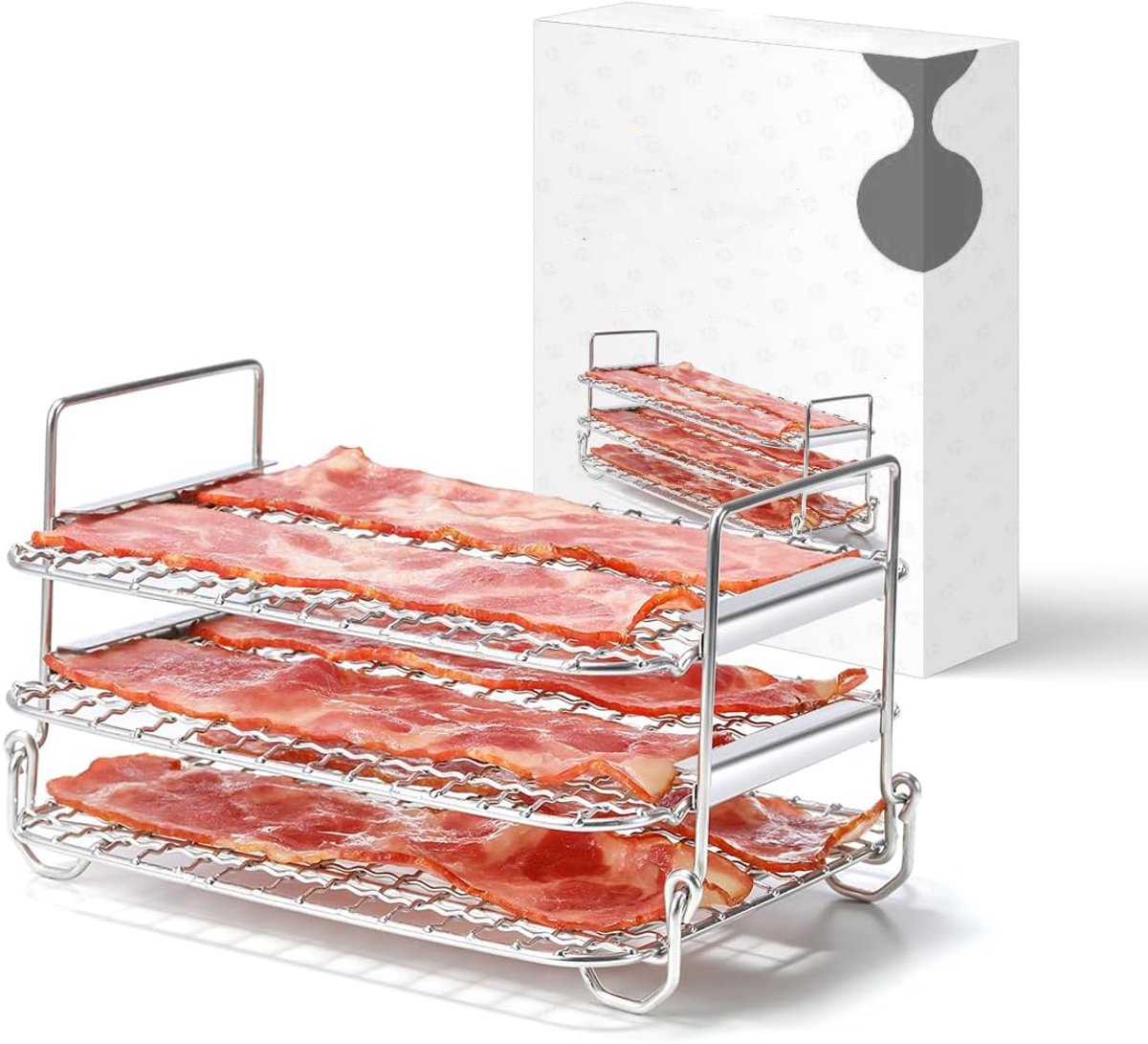 Grillrooster voor heteluchtfriteuse - compatibel met Ninja Foodi MAX Dual Zone AF400EU 9,5L, Double Stack XL SL400EUCP, AF500EU en AF500EUCP