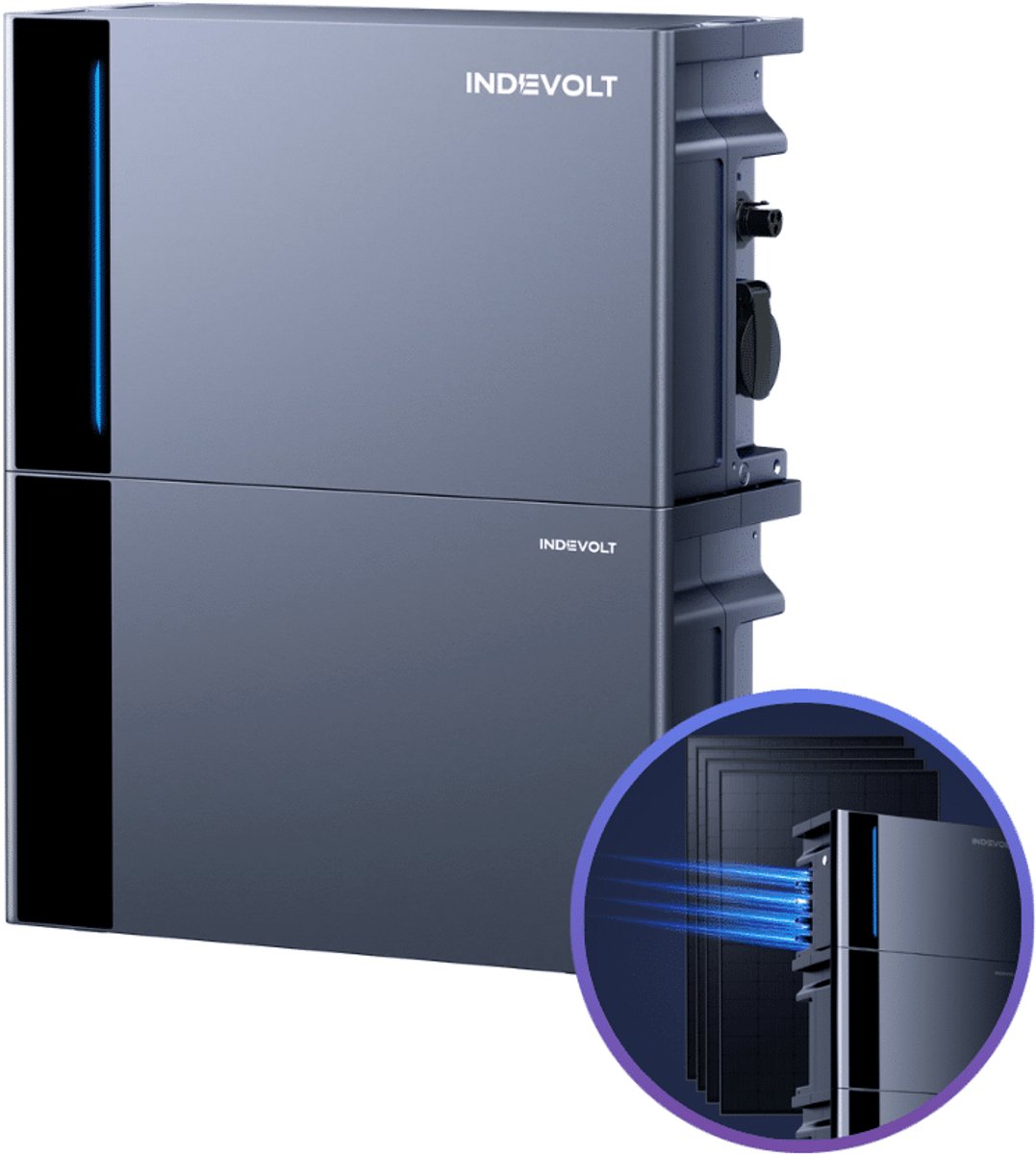Indevolt - PowerFlex 2000 Hybride - 4 kWh - Thuisbatterij met Stekker - Plug & Play
