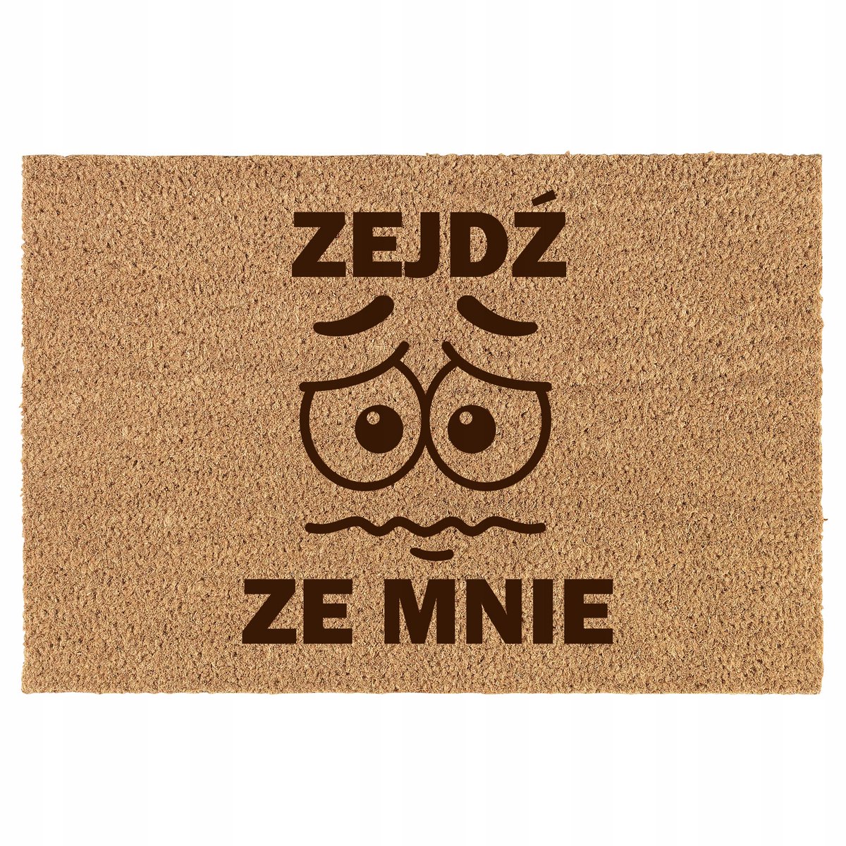 Grappige kokosmat 'ZEJDZ ZE MNIE' 60x40 cm - antislip