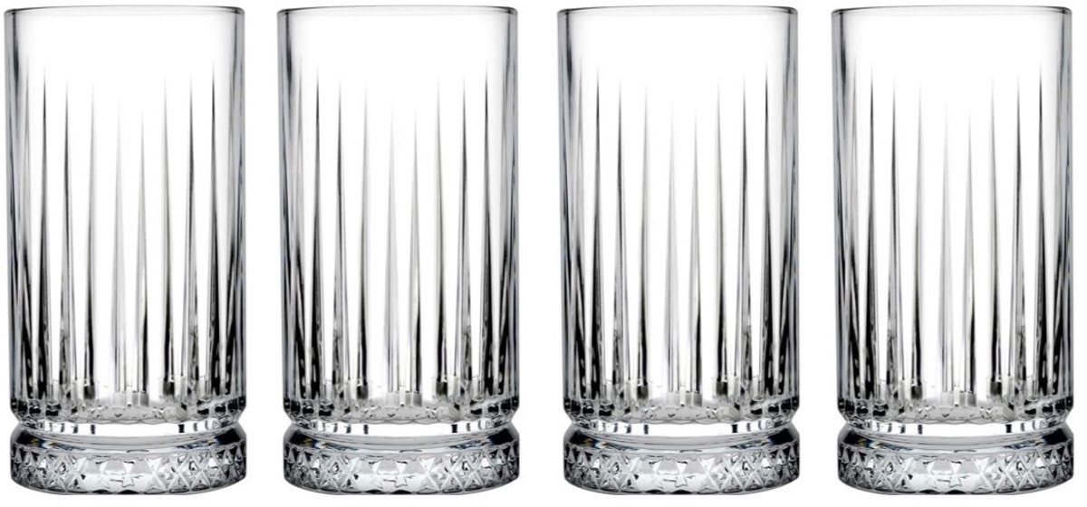 Elegante Glazen voor Drankjes en Water - 4 stuks, 445 ml