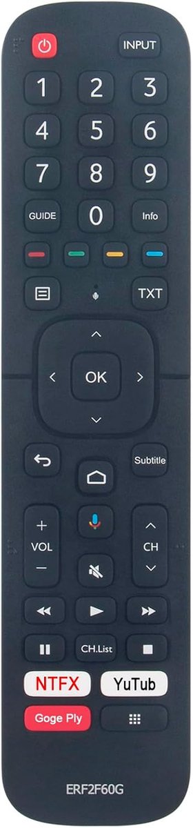 ALLIMITY ERF2F60G Replce Remote Control Suitable for Hisense 4K TV 40A5700FA A20251U G202641 - ShopVlot