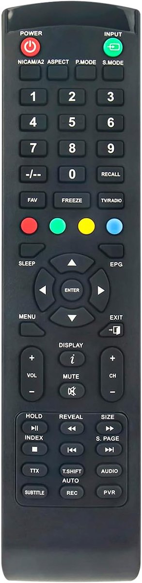 AULCMEET Remote Control New Replacement Remote Control for Polaroid Smart TV TQL32R4PR024 TQL32R4PR029 TQL32R4PR025 - ShopVlot