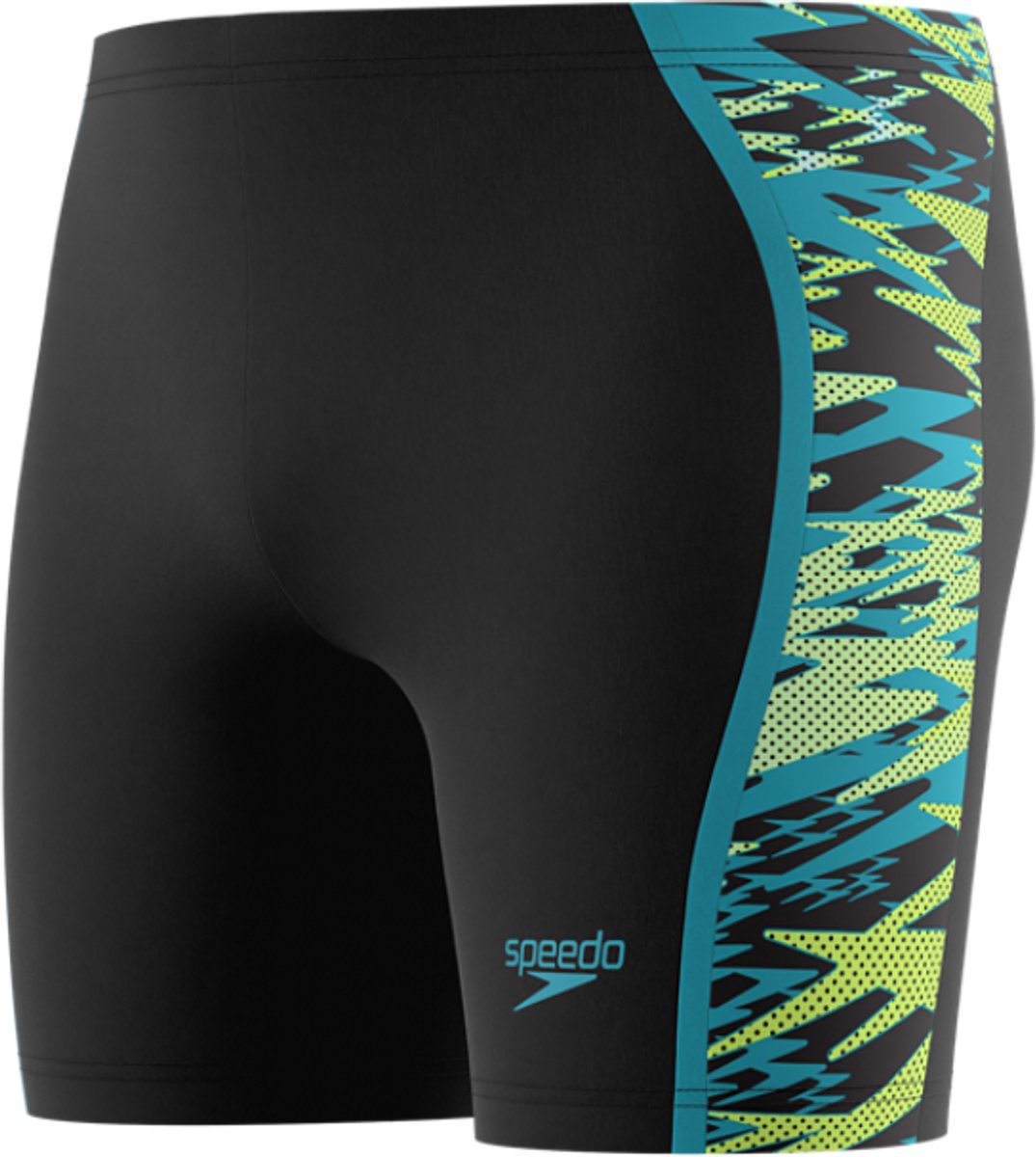 Speedo Heren Zwemjammer Hyperboom Splice Mid Antraciet/HyperTeal