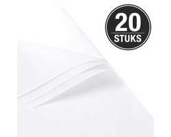 Wit Vloeipapier - Zijdepapier voor Verpakken - 50x70 cm - 20 Vellen