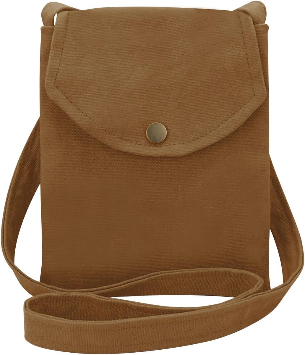 Women's Shoulder Bag, Canvas Small Handbag for Women and Girls, Compact Shoulder Bag for Women with Purse for Hanging - ShopVlot