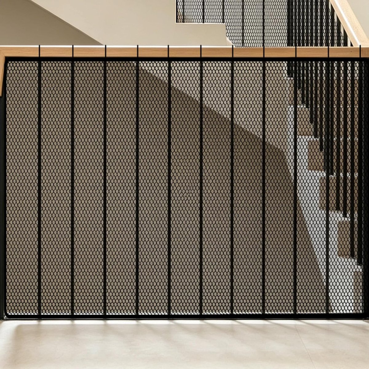 Kinderveiligheidsnet, 300 x 90 cm, beschermingsnet voor trap en balkon (600 x 90 cm) - ShopVlot