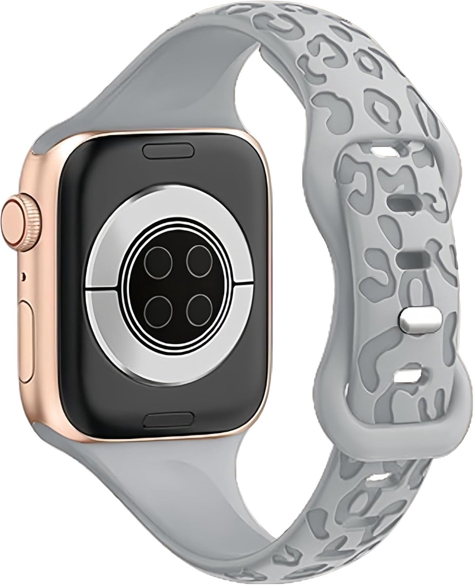 Slim Leopard Engraved Cheetah Strap Compatible with Apple Watch Ultra3/2/1 SE3/2/1 Series11/10/9/8/7/6/5/4/3/2/1 – - ShopVlot