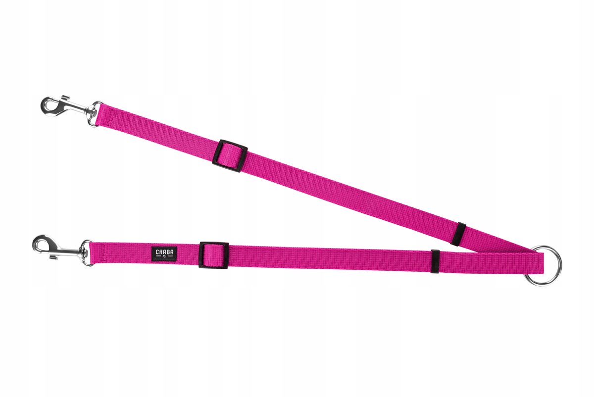 Dubbele Hondenlijn Verloopstuk Fuksja - 32cm