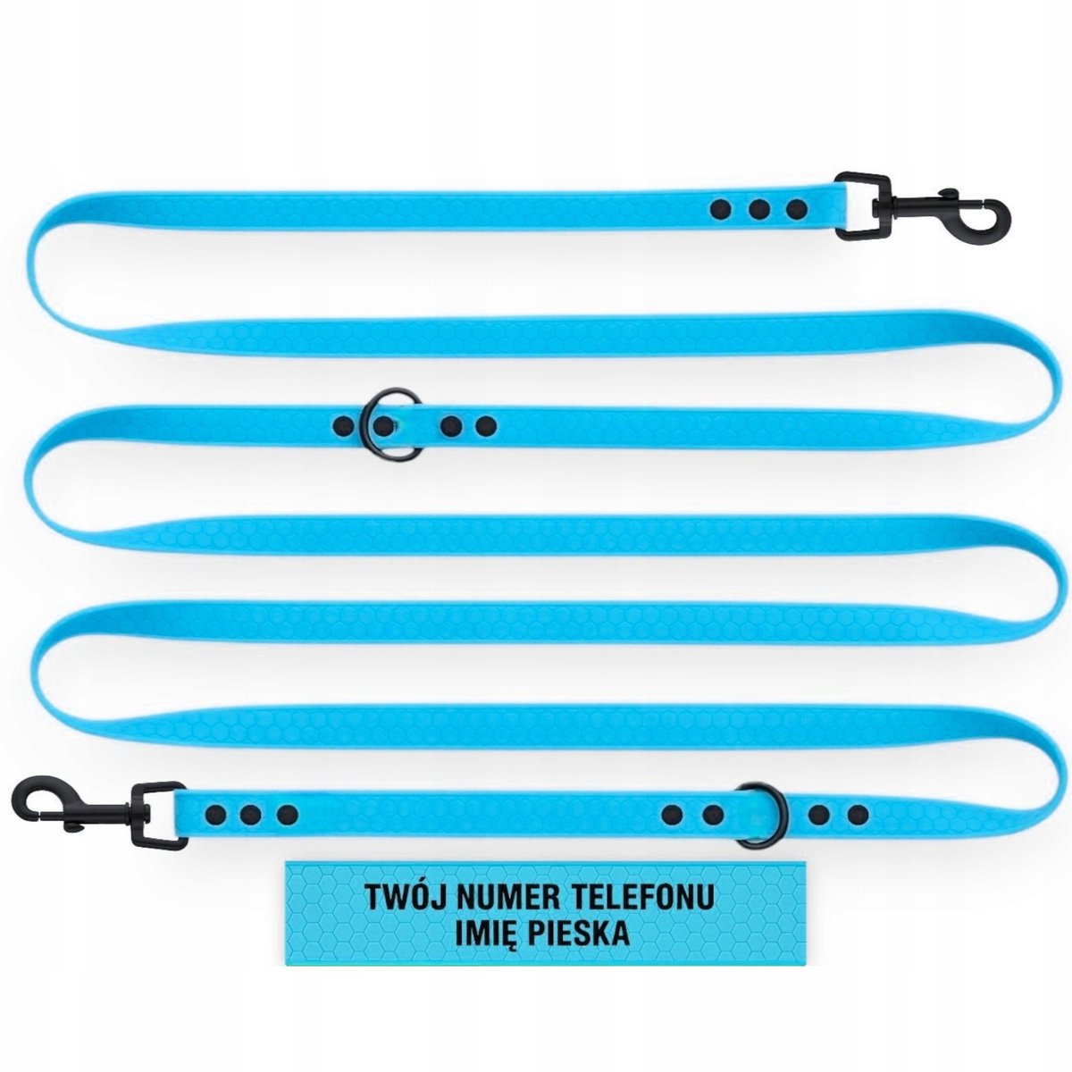 Verstelbare, waterdichte Biothane/PVC hondensnoer, 5m x 2cm