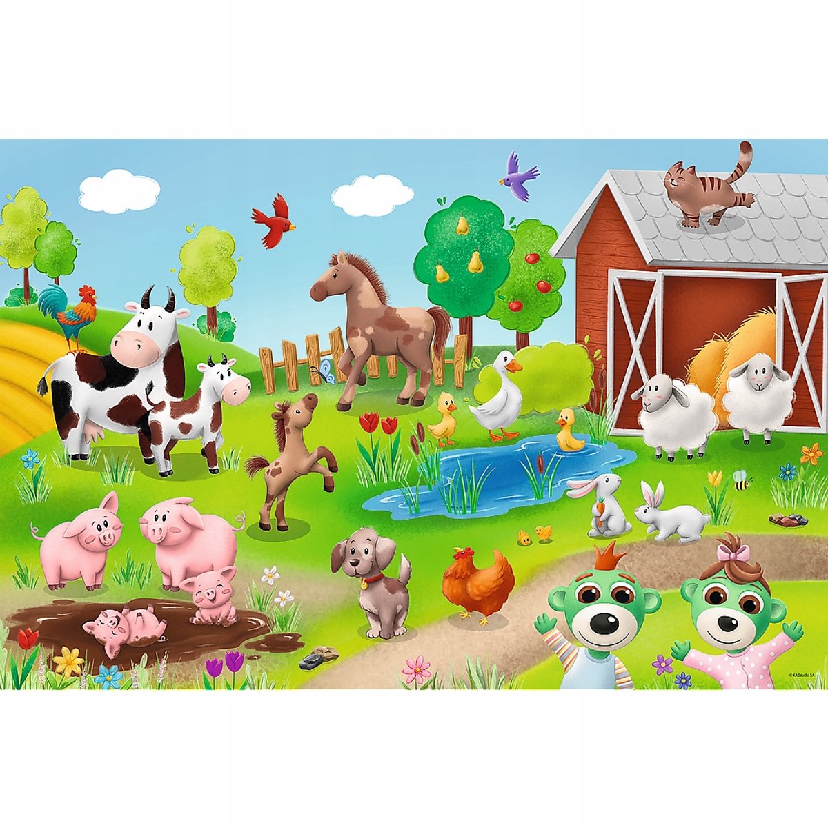 Maxi Boerderij Dieren Puzzel 24 Stuks voor Peuters
