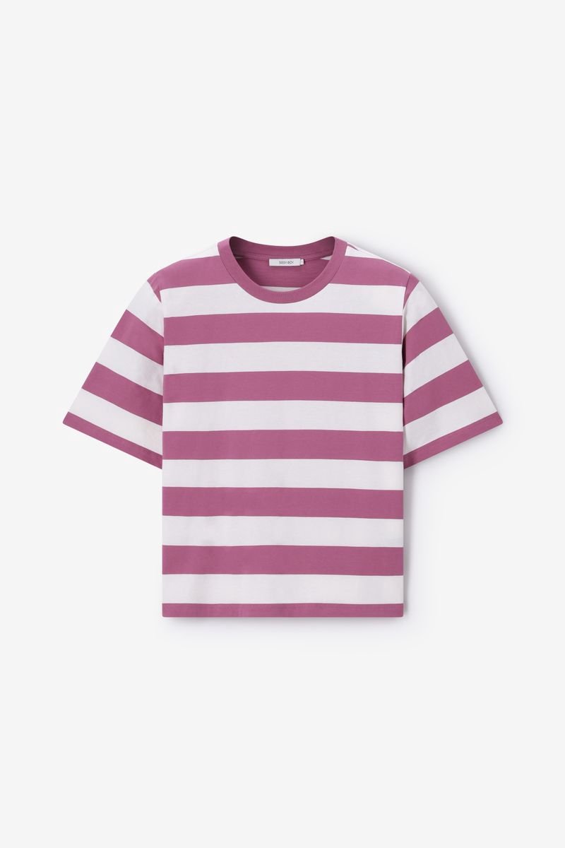 Sissy-Boy - Paarse gestreept T-shirt