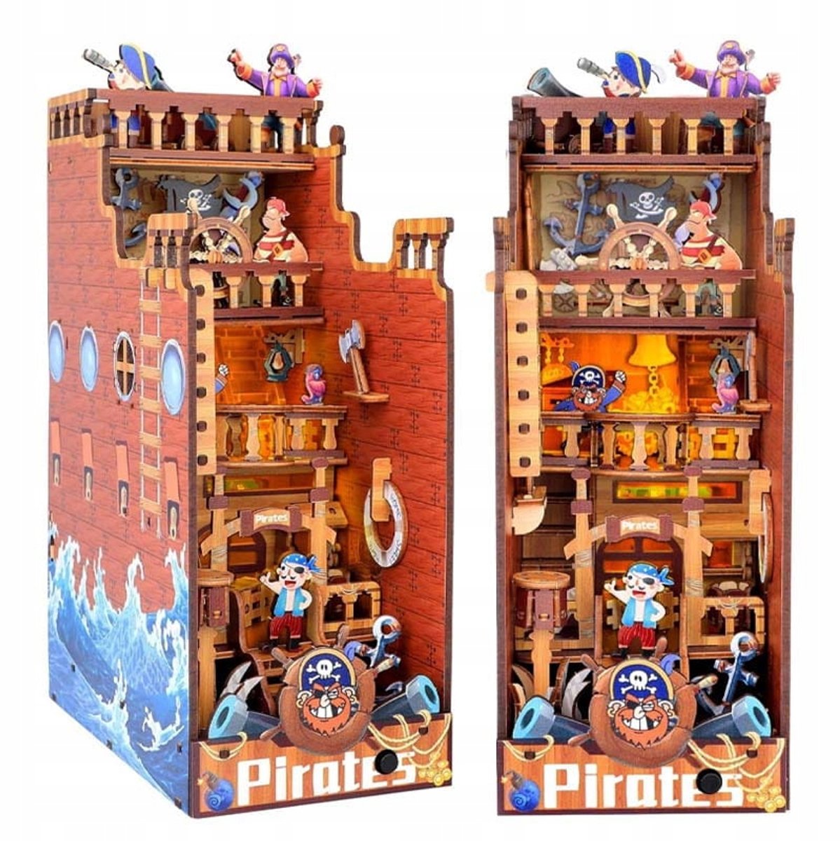 DIY Piraten Eiland Boek Nook Miniatuur Huisje - Knutselpakket