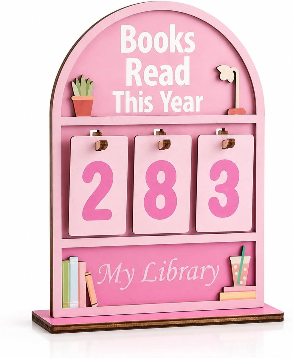 Books Read This Year Counter, boekenliefhebbers, geschenken voor - ShopVlot