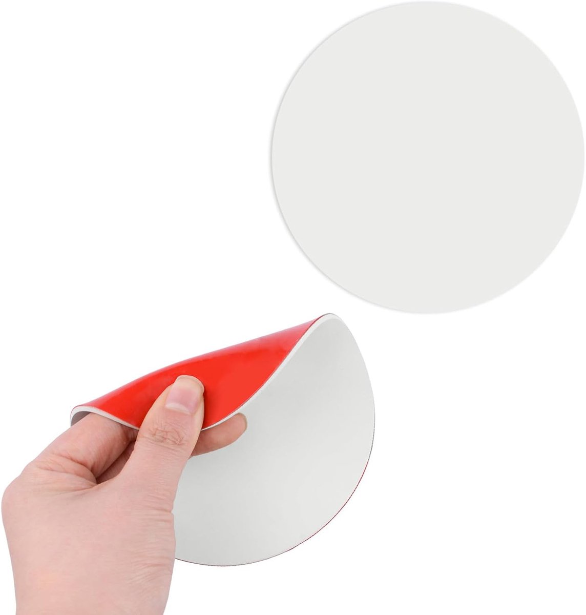 Rubber Ceiling Hole Cover Plate, 2 Pieces Decorative Blank Wall Plates, Round Self-Adhesive Repair Kit for Wall - ShopVlot
