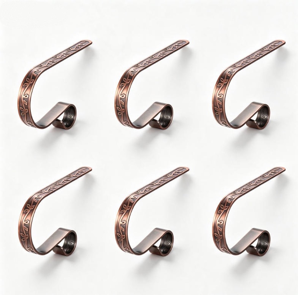 6 Stuks Kerstkousenhouder - Metal kerstkousenhouder - Metal Xmas Stocking Hangers - Kous Houders voor Open Haard - kerstkousenhouder - voor het ophangen van kerstkousen
