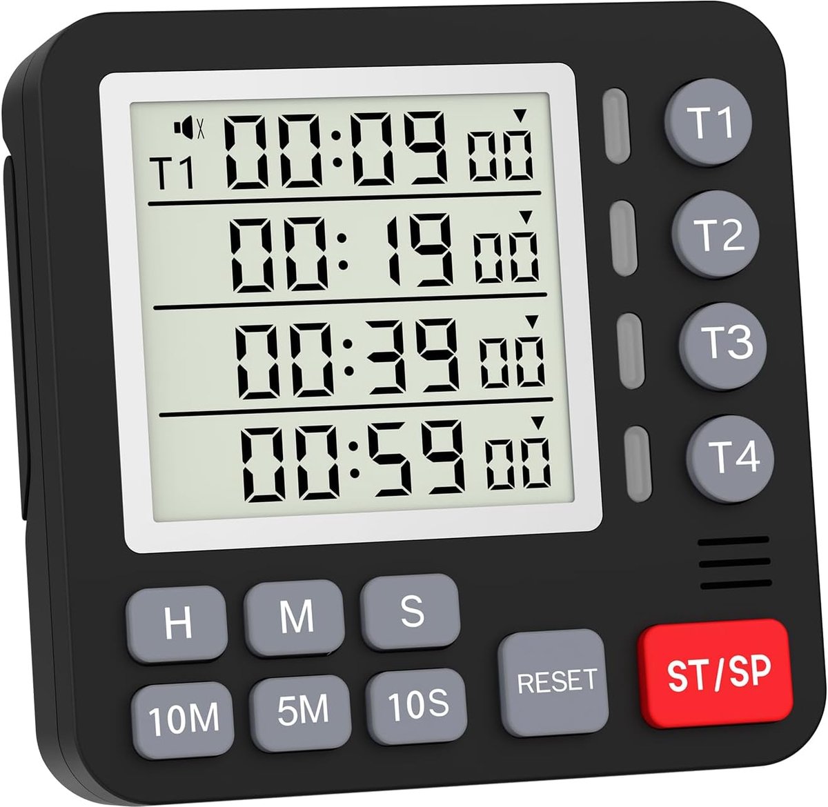 De digitale timer met 4 kanaals kan 4 gebeurtenissen tegelijkertijd weergeven met de timer omhoog en omlaag - ShopVlot