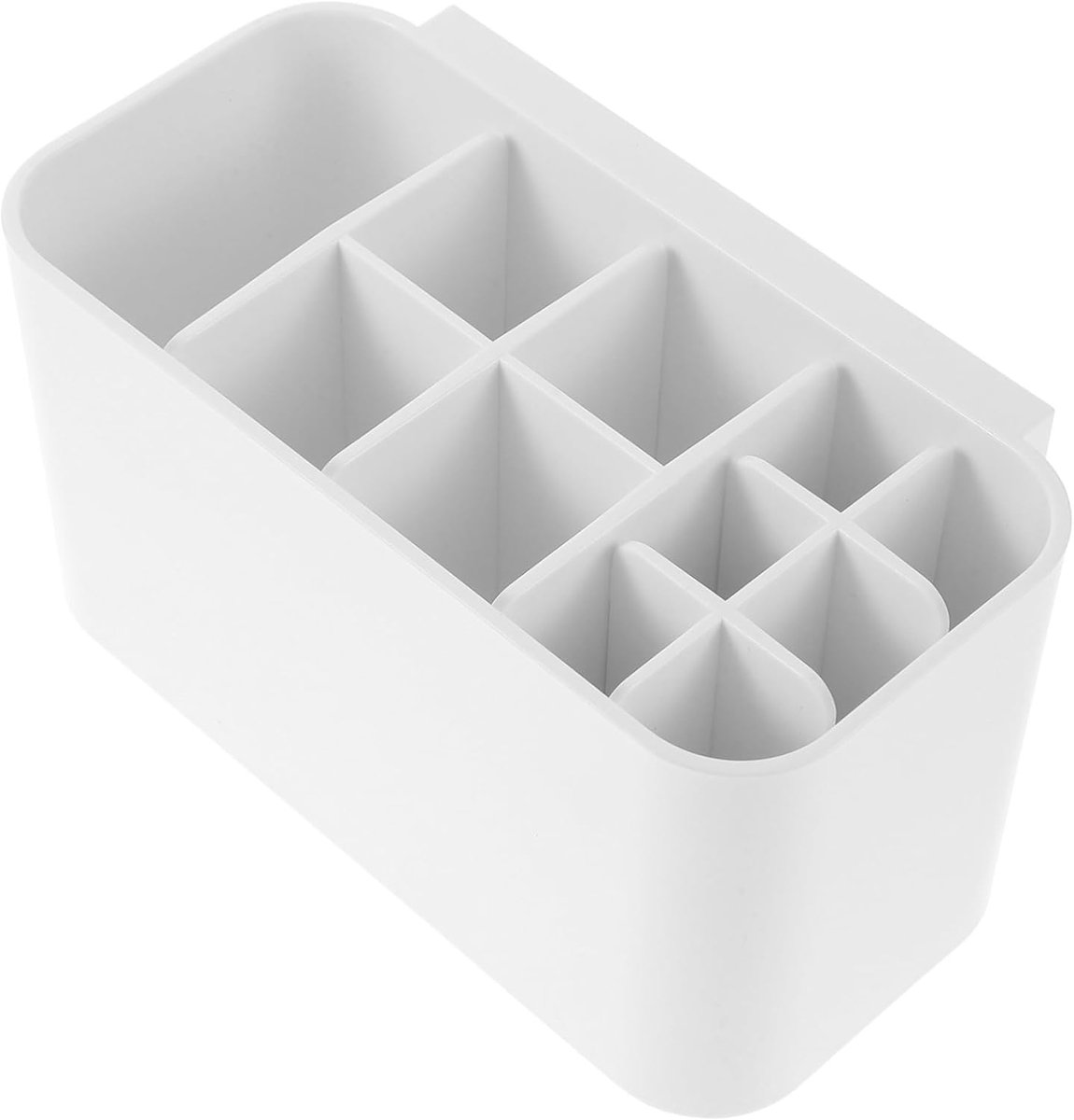 MODFU Badkamerrek & Badkamerplank - 170x90x90 mm - Wandrek met dubbele kleefstrip - Ruimtebesparende opbergrek voor tandenborstels - Geschikt voor badkamer en toilet - Kunststof - Wit