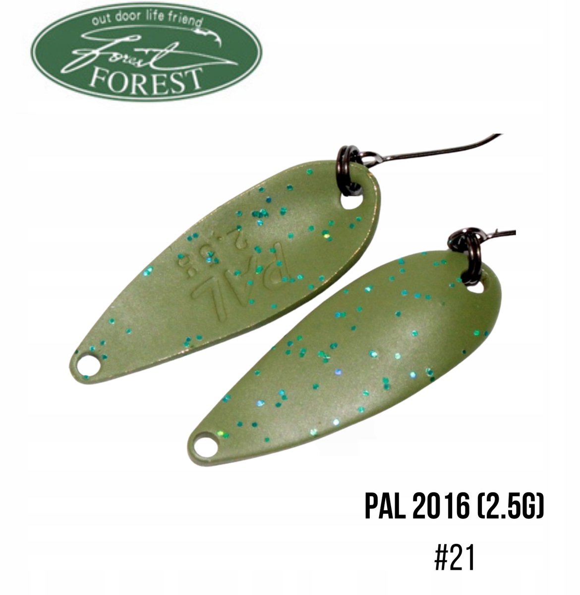 Merkloze Wobbler Vliegen #21 Olive (Blauwe Glitter) 2.5g