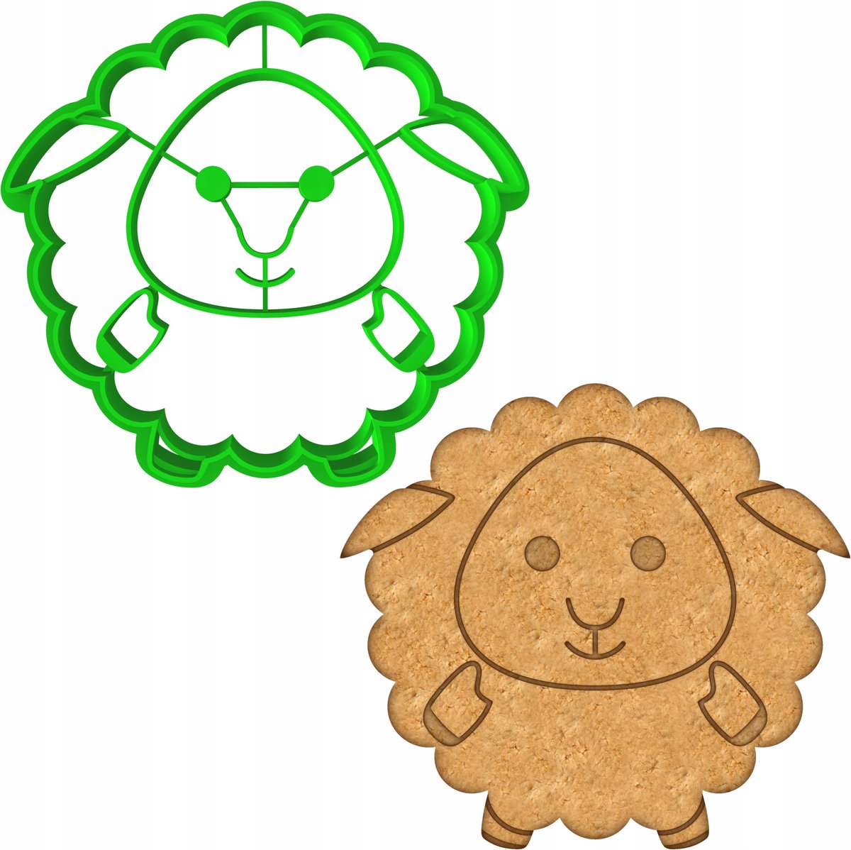 Paas Koekjesvorm Schaap 8cm - Bakvorm voor Koekjes en Koekjes