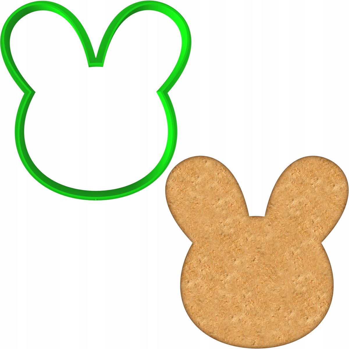 Paas Koekjesvorm - Konijn 8cm - Bakvorm voor Koekjes en Koekjes