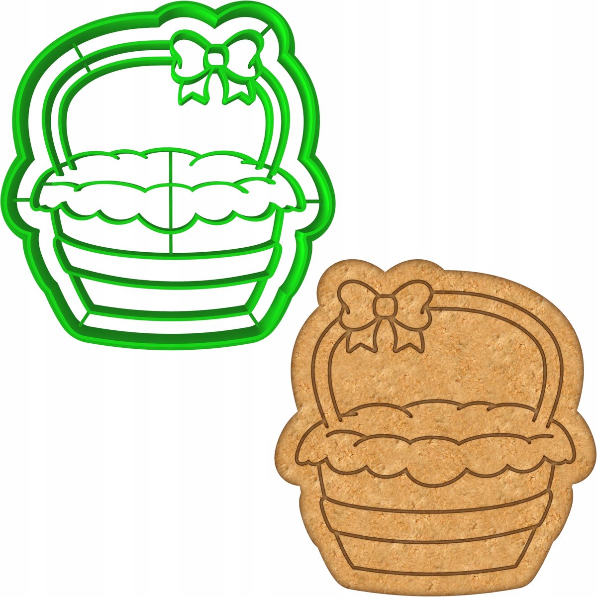 Paas Koekjesvorm - Mandje 8cm - Bakvorm voor Koekjes & Peperkoek