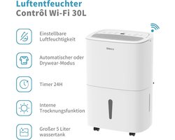Wentink mo Ventilator 30L - Elektrische Luchtontvochtiger voor 105m3