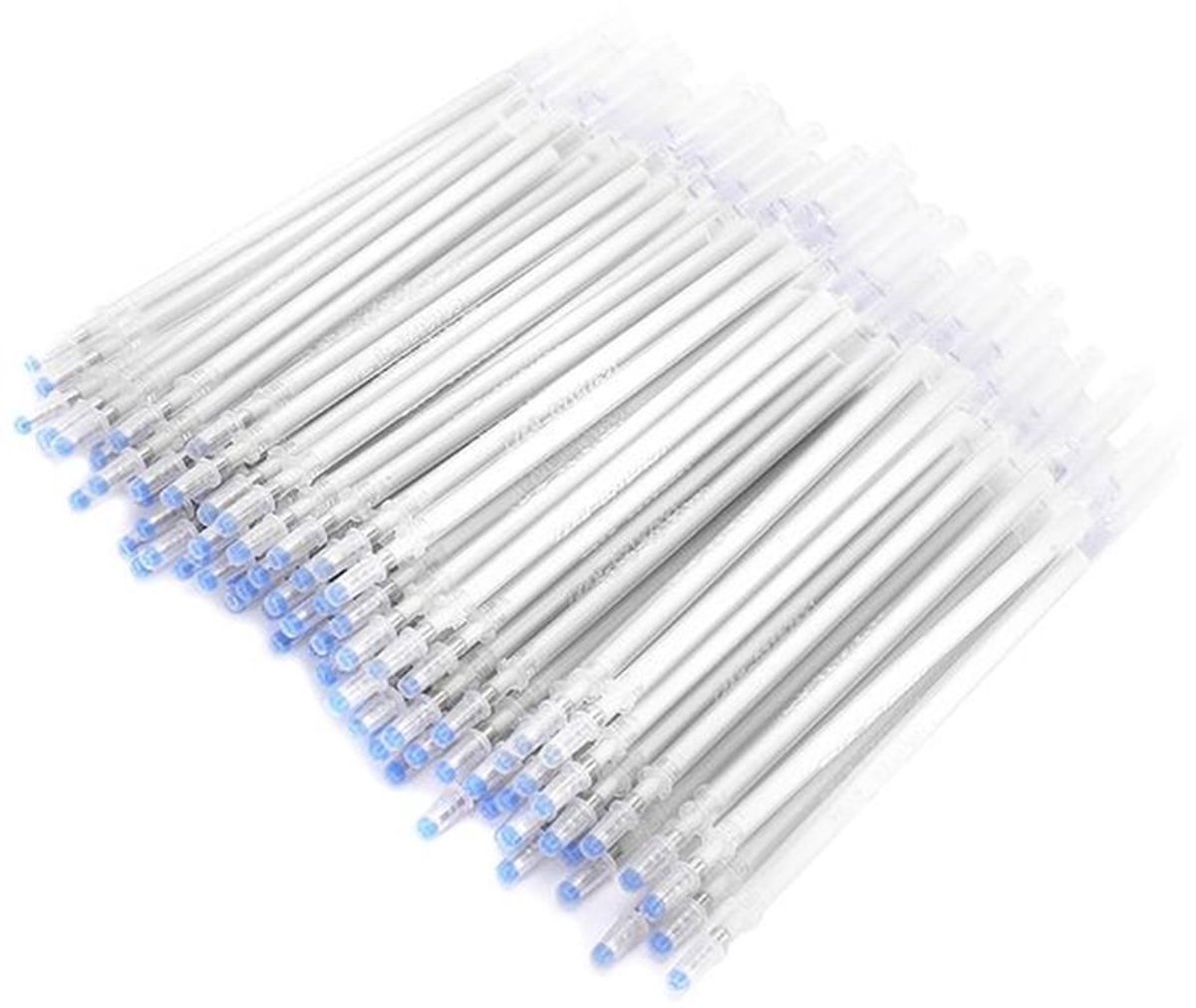 Uitwisbare Pen - Navulverpakking 100 Stuks - Warmuitwisbare Marker - Geschikt voor Donkere Huid - Hoogwaardig Staal - Verbeterd Markeringseffect