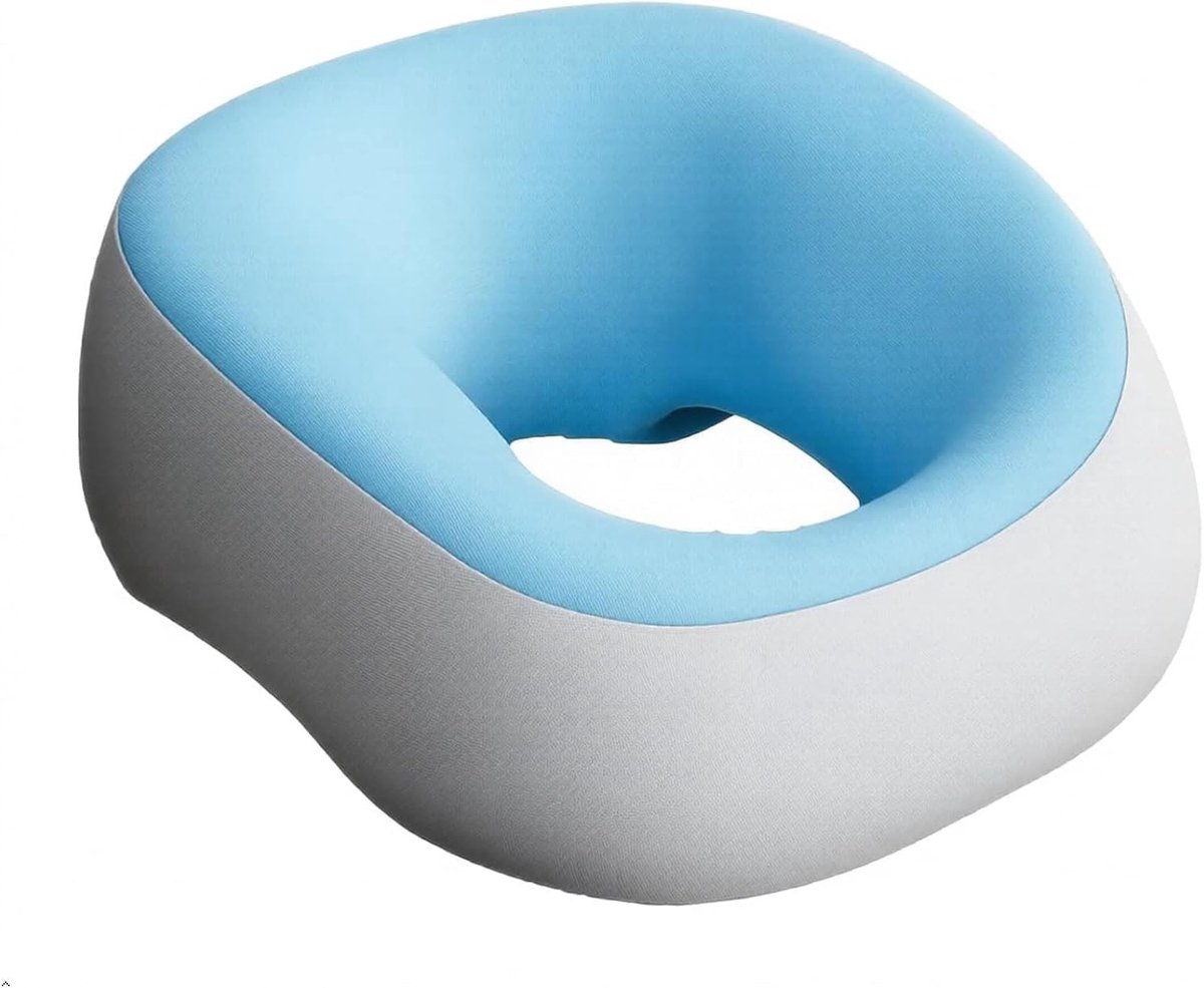 Massagekussen - Lichtblauw - 18 x 16 x 13,5 cm - Ergonomisch Gezichtskussen voor Massagebed - Voor Spa en Salon