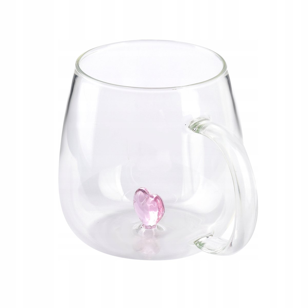 Glazen mok met hard, 400ml, borosilicaglas