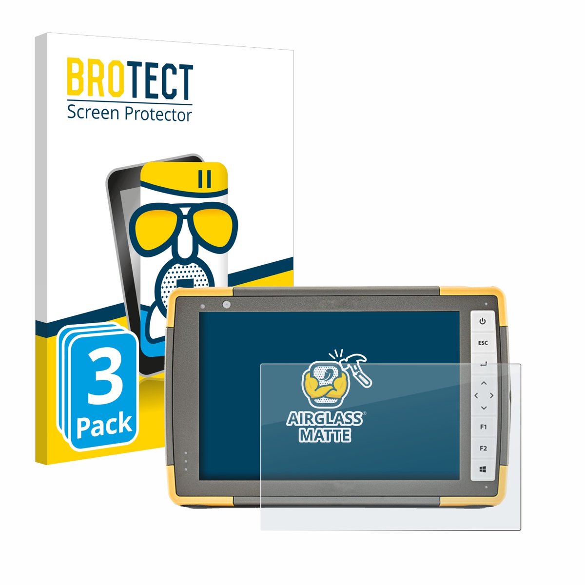 BROTECT - Screenprotector voor Topcon FC-6000 - Folie Beschermfolie Beschermglas matte 3 Stuks