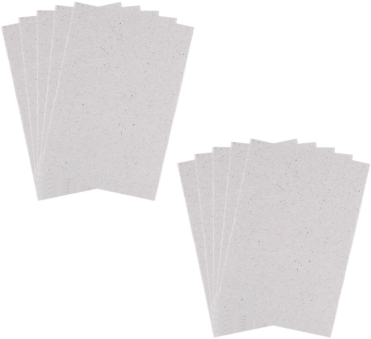Dailygoods- Microwaveschotel 10 Stuks - Mica Schotel 15 × 12 cm - Universeel Onderdeel - Grijs - Beschermend - Lichtgewicht 11 g - Microwaveplaat