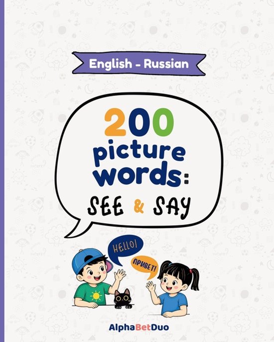 Alphabetduo Languages- English-Russian Picture Dictionary fo ... - cover