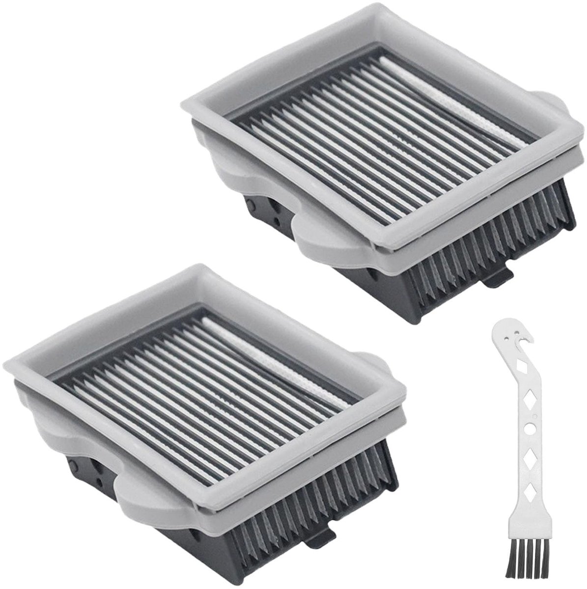 Dailygoods- Filtervervanging Roborock Dyad A10/A10 Plus - 2 Filters - Reinigingsborstel - Sterkere Zuigkracht - Wasbaar - Duurzaam - Stofzuigerfilter