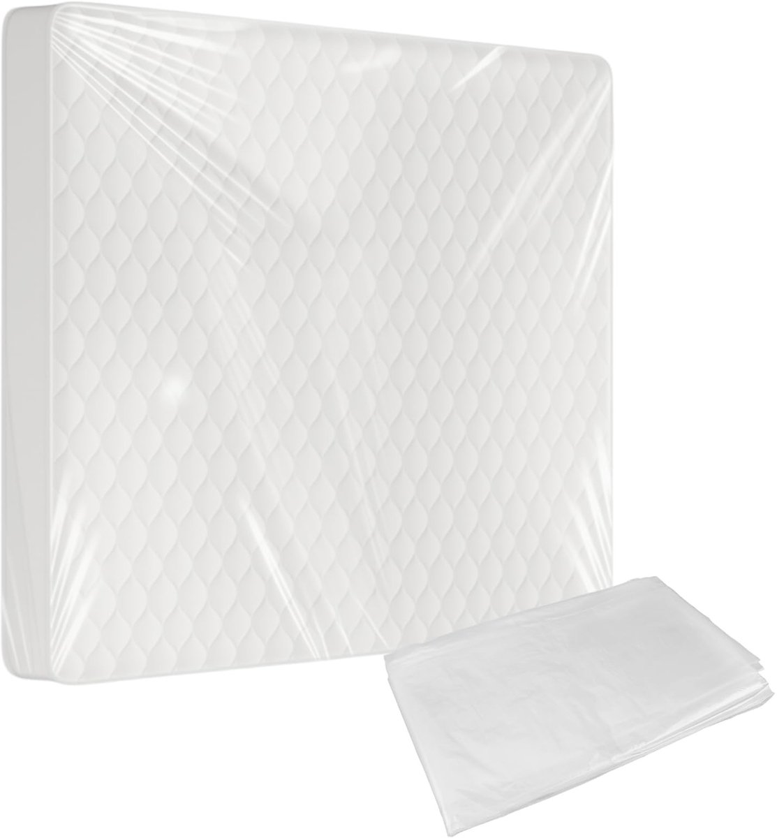 Dailygoods- Matrashoes 150x200 cm - Kunststof - Waterdicht - Scheurvast - Opbergtas - Voor verhuizing/transport - Matrasbeschermhoes