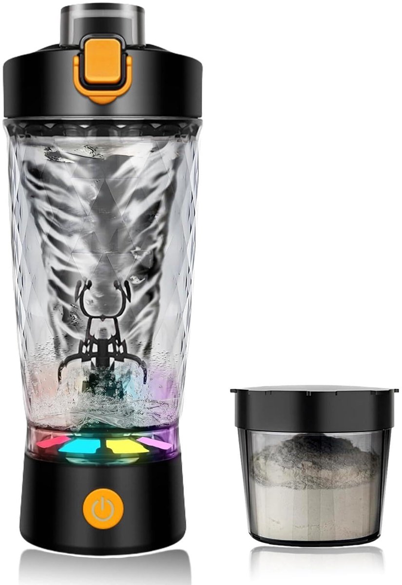 Dailygoods - Eiwitshaker met Elektrische Mixer, 650 ml, USB-C Oplaadbaar
