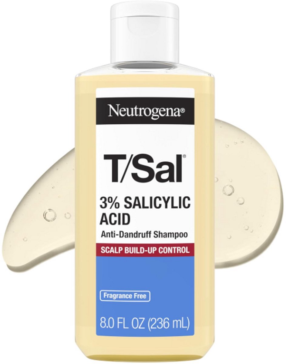 Neutrogena T/Sal Therapeutische Anti-Roos Shampoo 236ml – 3% Salicylzuur – Tegen Schilfers & Hoofdhuidopbouw – Parfumvrij
