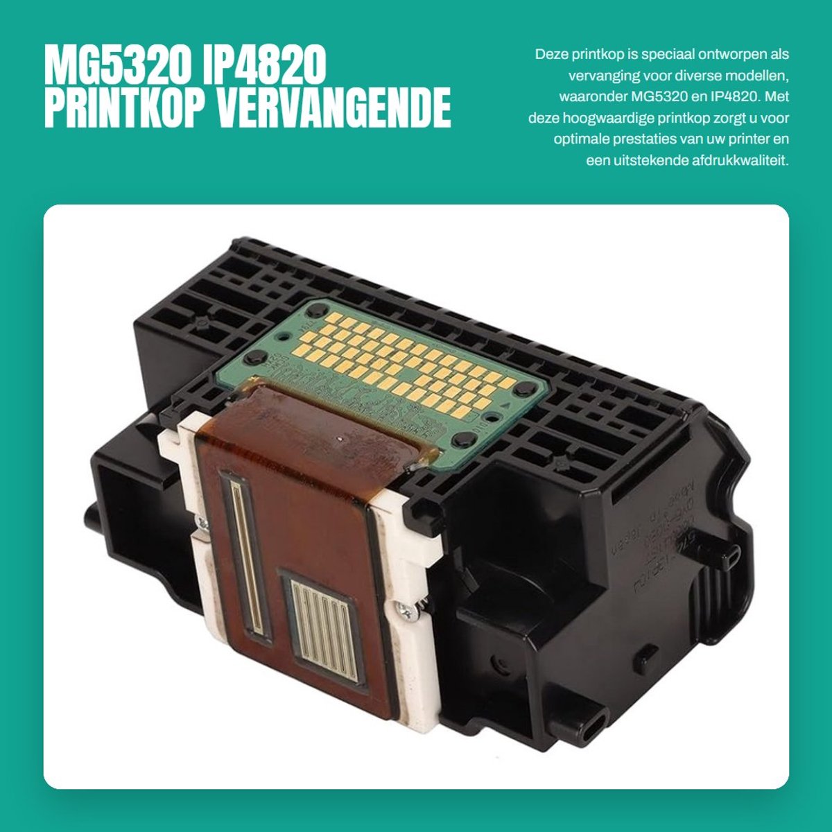 Dailygoods- Printkop Vervanging - Compatibel met MG5220/MG5320/IP4820/MG5340/MG5350 - ABS-Hoes - Draagbaar - Geschikt voor Thuiskantoor - 1 Stuk - Printerkop